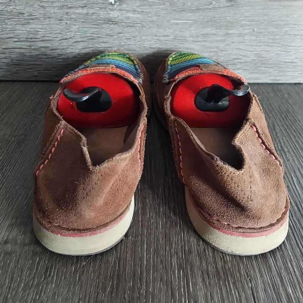 Ariat Cruiser Palm Brown Serape Mesh Slip On Shoes  Size 8B